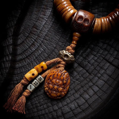 Vintage Tibetan Yak Bone Bracelet, Handcrafted Single-Strand Beads for Men & Women