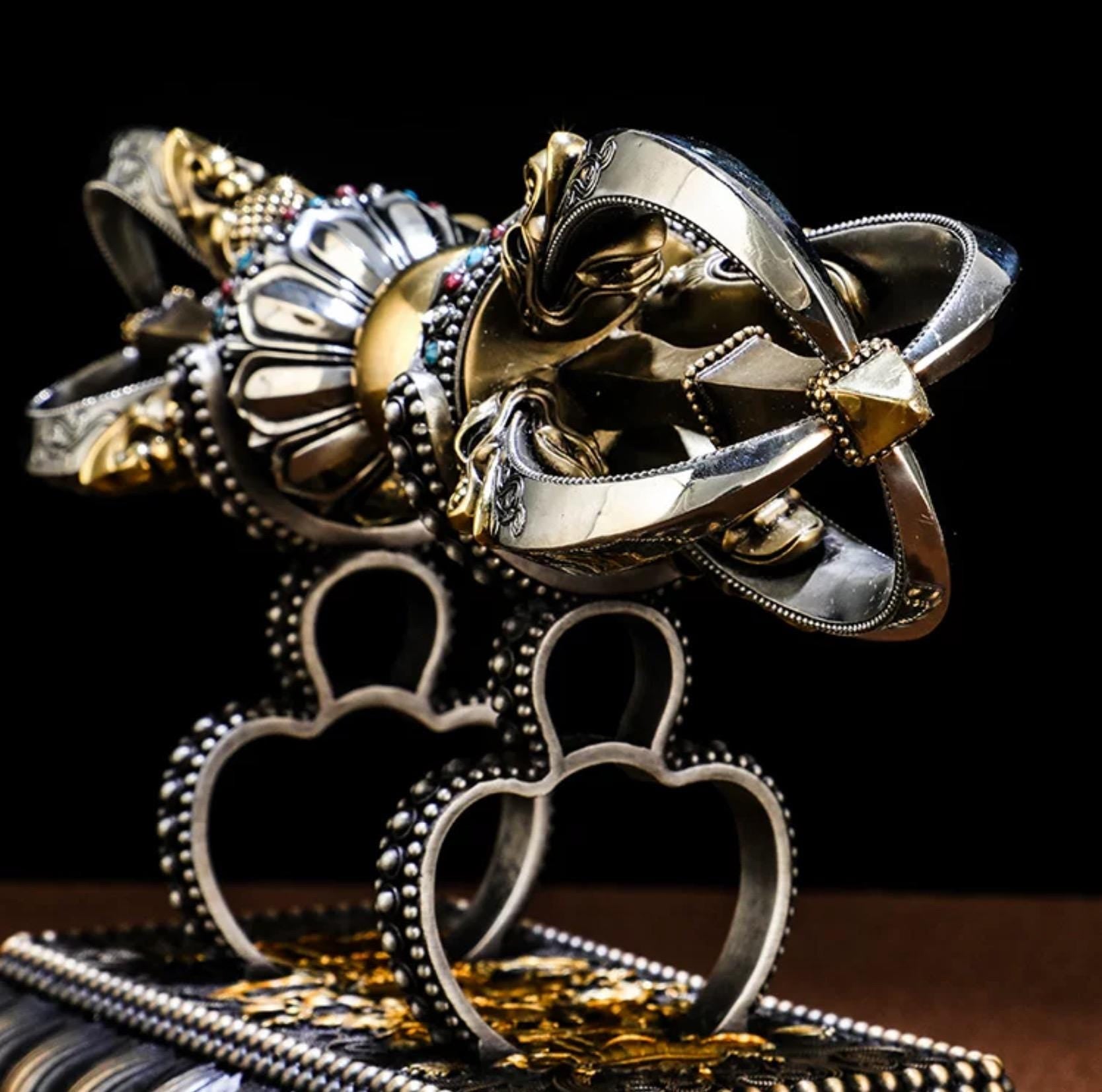Handcrafted Vajra Nepalese Dorje Brass Handmade Tibetan Style gift Tibetan Sacred Buddhist Ritual