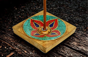 Handcrafted Nepalese Wooden Incense Holder | Column Stick Incense Burner for Home Meditation