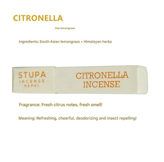 Stupa Tibetan Incense Sticks, Handmade Herbal Rope Incense from Nepal, Meditation, Purification, Spiritual Rituals 100% Natural