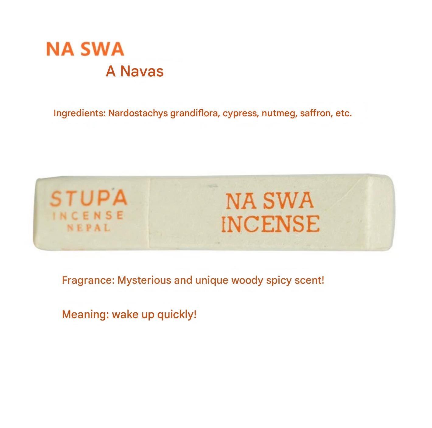 Stupa Tibetan Incense Sticks, Handmade Herbal Rope Incense from Nepal, Meditation, Purification, Spiritual Rituals 100% Natural