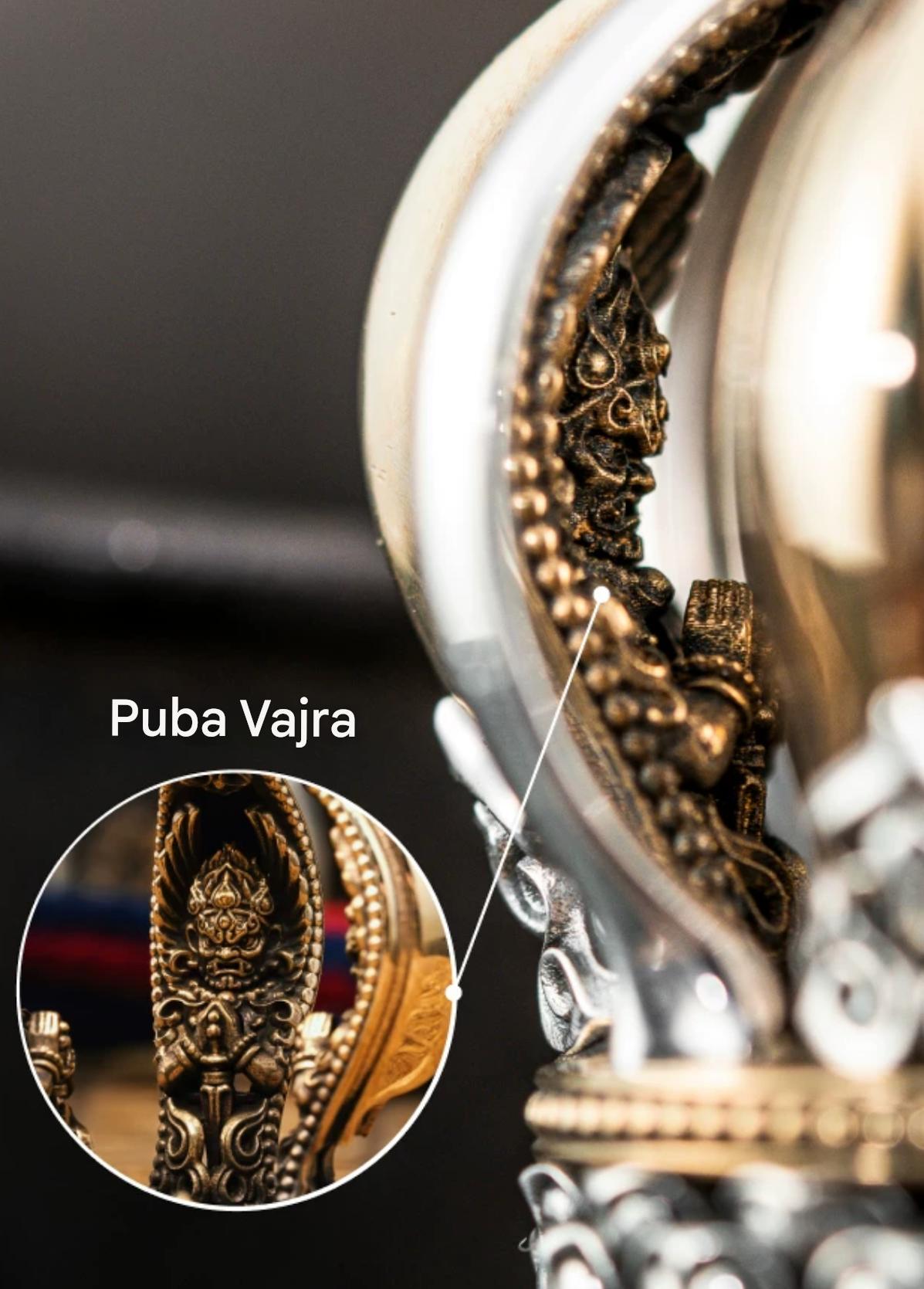 Handcrafted Vajra 9 pronged Nepalese Dorje Brass Handmade Tibetan Style gift Tibetan Sacred Buddhist Ritual