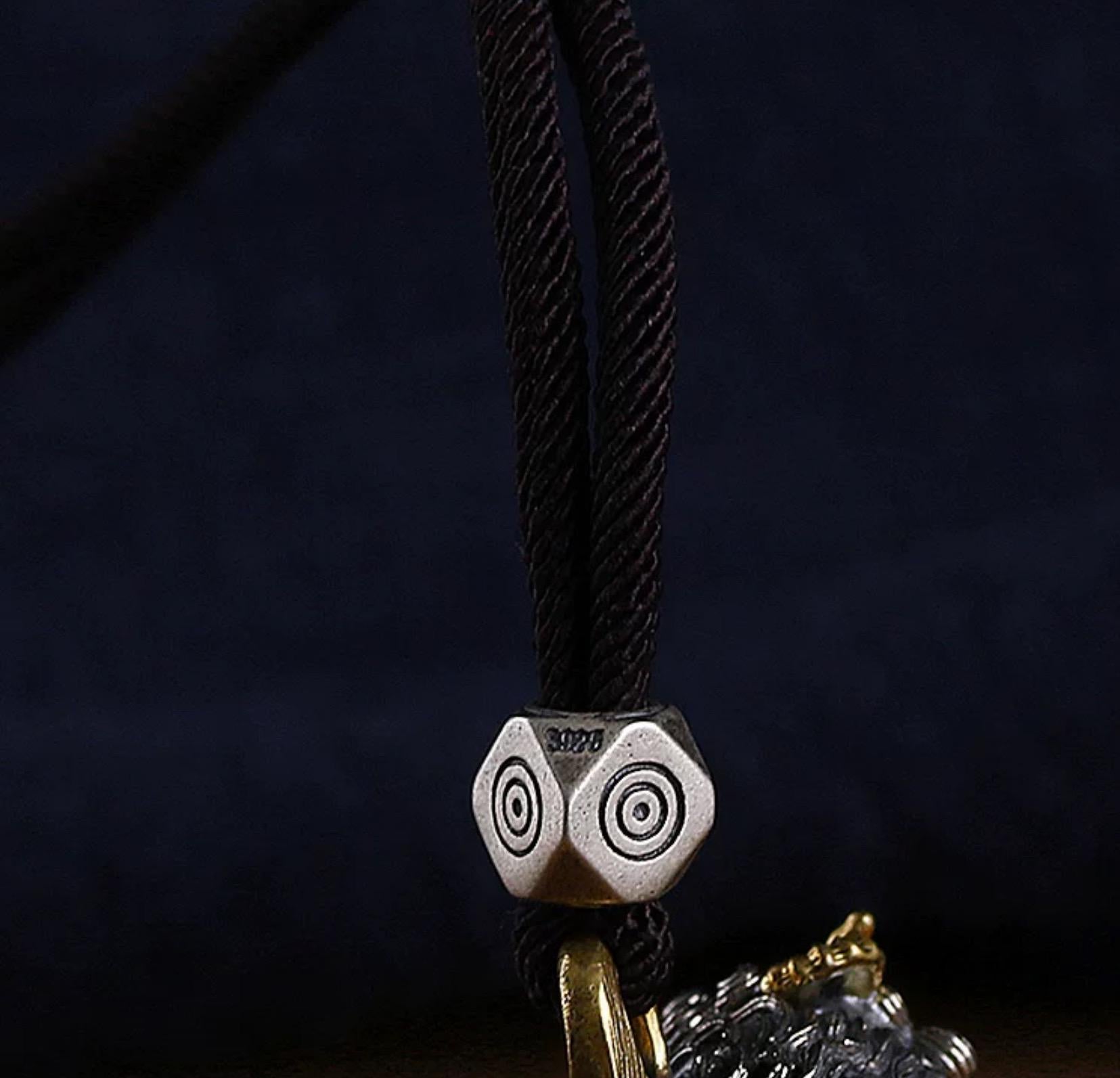 Handcrafted Tibetan Silver Vajra Phurba Pendant | Spiritual Protection Amulet Necklace for Men