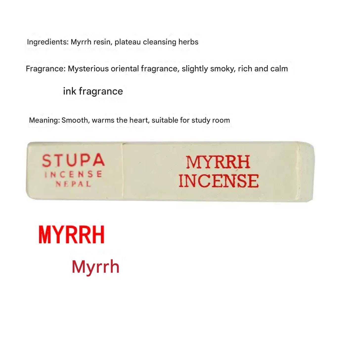 Stupa Tibetan Incense Sticks, Handmade Herbal Rope Incense from Nepal, Meditation, Purification, Spiritual Rituals 100% Natural