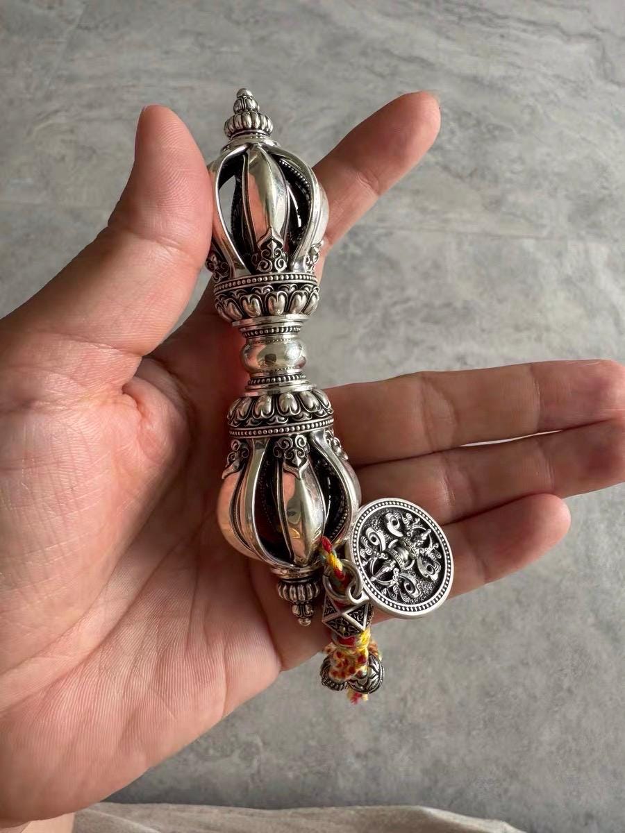 Handcrafted Vajra Nepalese Dorje Brass Handmade Tibetan Style gift Tibetan Sacred Buddhist Ritual