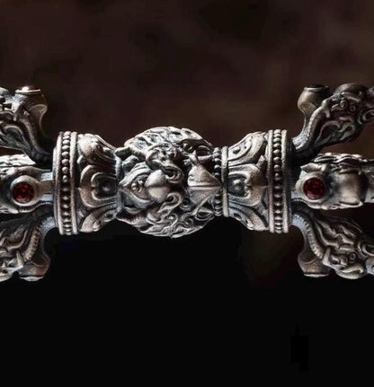 Garuda Vajra Pendant Necklace | Tibetan S925 Silver Amulet | Men’s Spiritual Jewelry