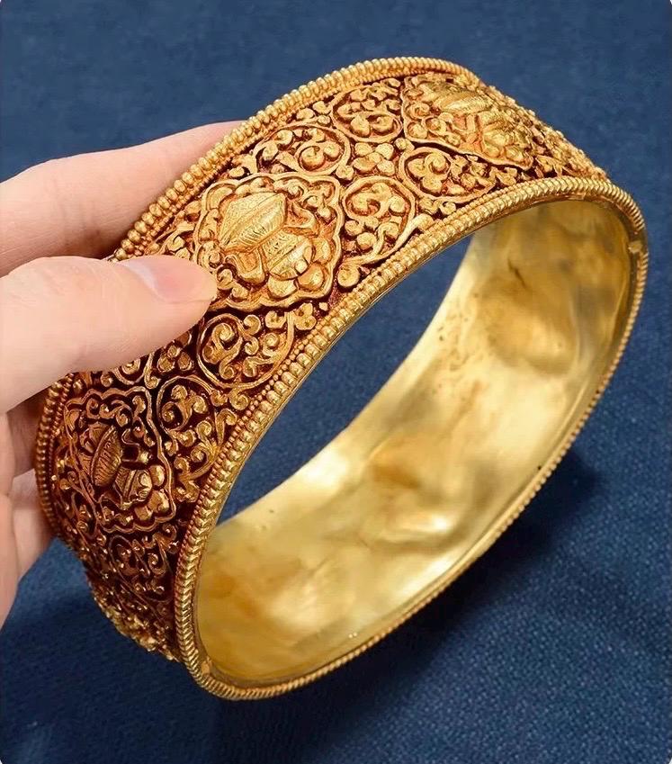 Handmade Brass Mandala Offering Set: Tibetan Auspicious Symbols, Gemstones