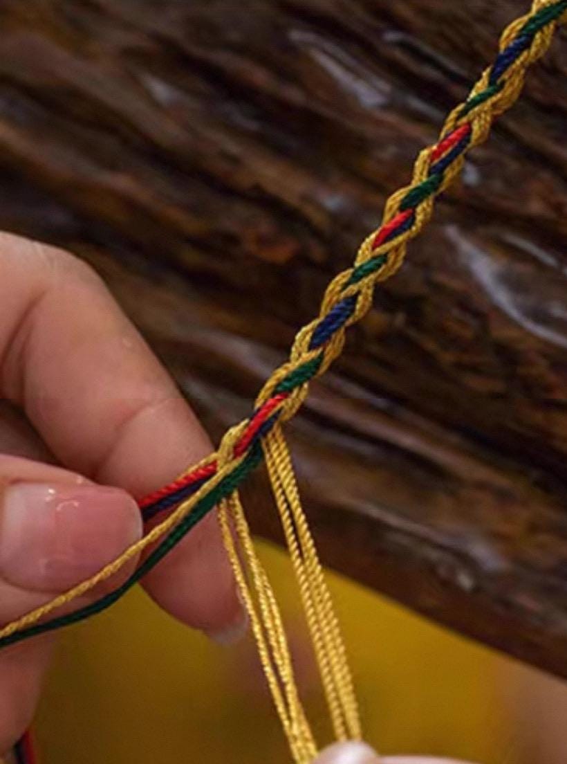 Handcrafted Tibetan Skull Mala Bracelet Yak Bone Amulet Beads