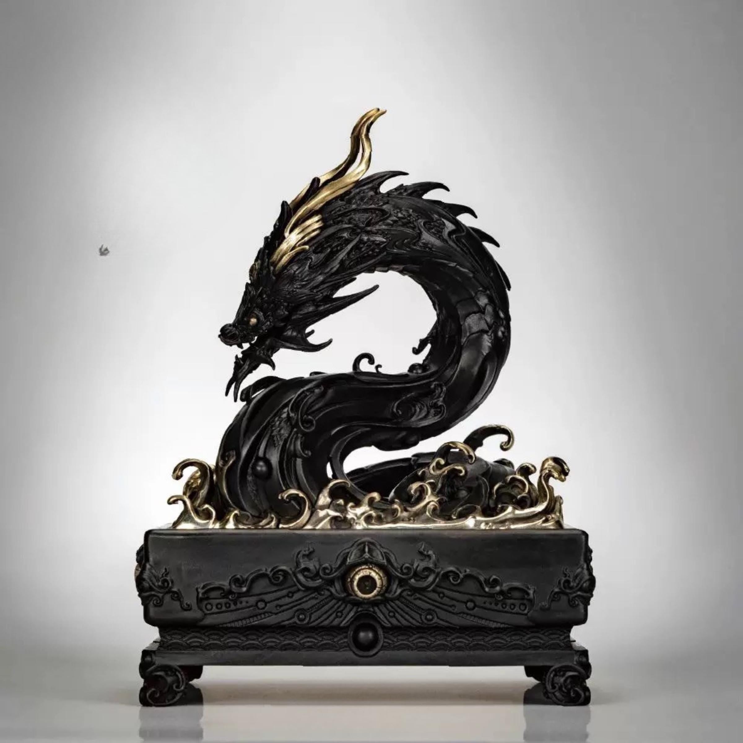 Handcrafted Dragon Incense Burner • Copper Art Sculpture • Dragon Decor • Artisan-Made Aromatherapy Burner • Auspicious Home Gift