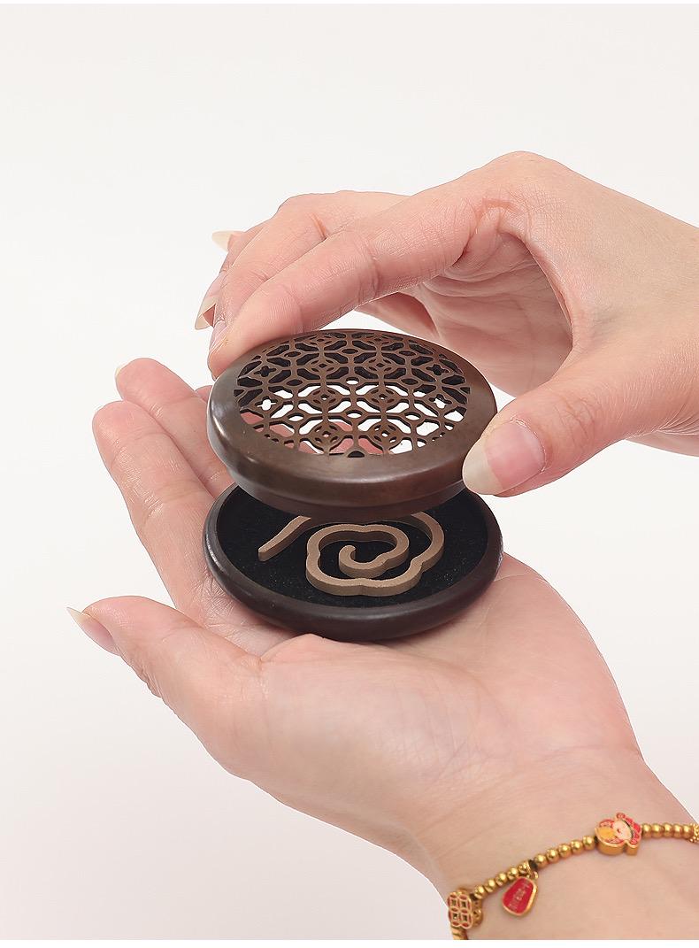 Handmade Purple Copper Incense Burner, Zen Aromatherapy Altar