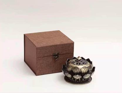Bronze Boshan Incense Burner: Traditional Meditation Decor