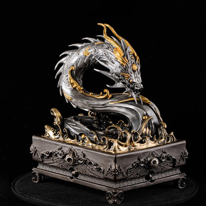 Handcrafted Dragon Incense Burner • Copper Art Sculpture • Dragon Decor • Artisan-Made Aromatherapy Burner • Auspicious Home Gift