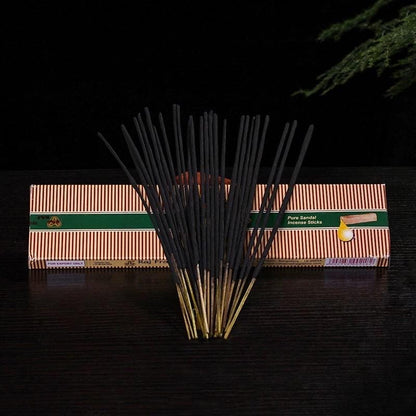 RAJ Golden Wood Sandalwood Incense 9” Hand Rolled Incense from India