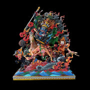 Hand-Painted Palden Lhamo Statue - 13" Copper Tibetan Buddhist Deity - Nepali Tantric Art - Sacred Protector Goddess for Altar & Home Decor