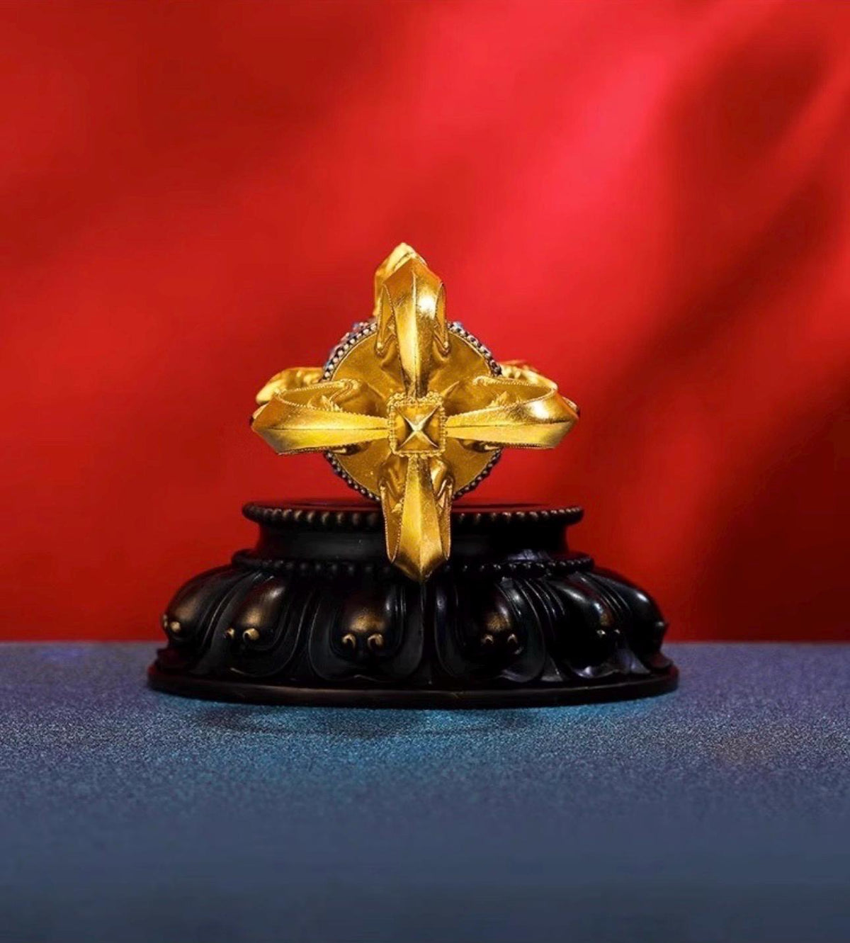 Tibetan Pure Brass 5-Prong & 9-Prong Vajra Dorje Handpiece, Buddhist Ritual Artifact, Handcrafted Spiritual Protection Decor