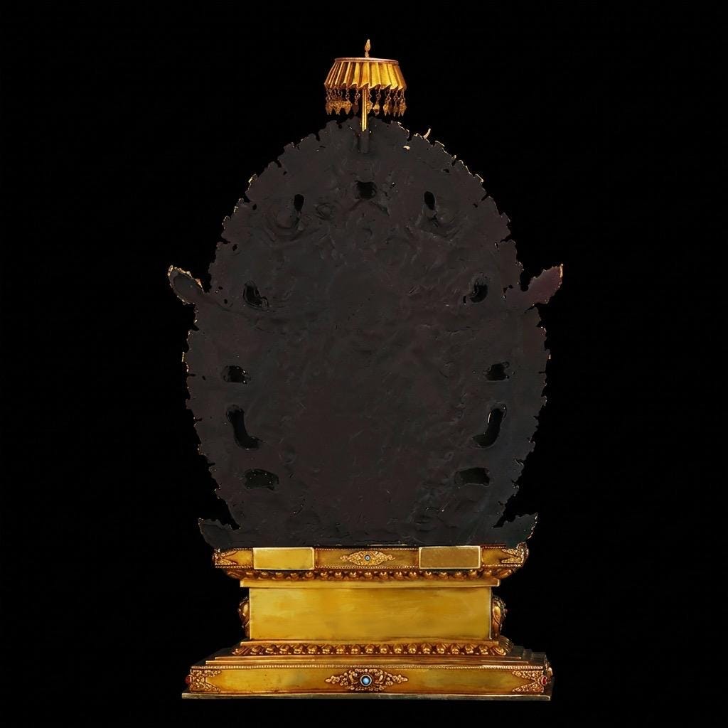 21" Gilt Bronze Maitreya Buddha Statue - Nepalese Jampa Buddha - Large Tibetan Future Buddha Sculpture - Sacred Home Altar Masterpiece