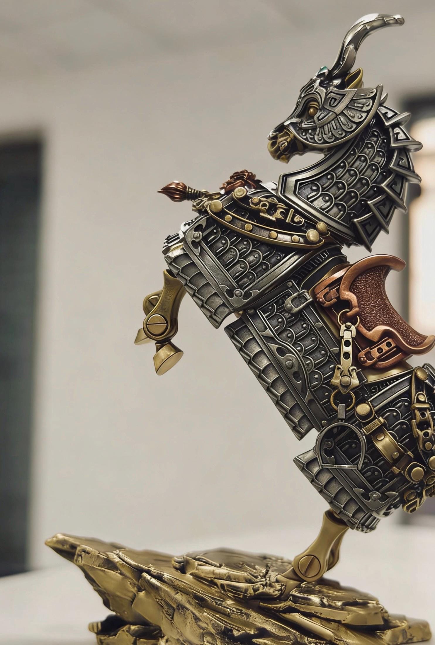 War Horse Magnetic Metal Figure – Articulated Assembly Model Decor