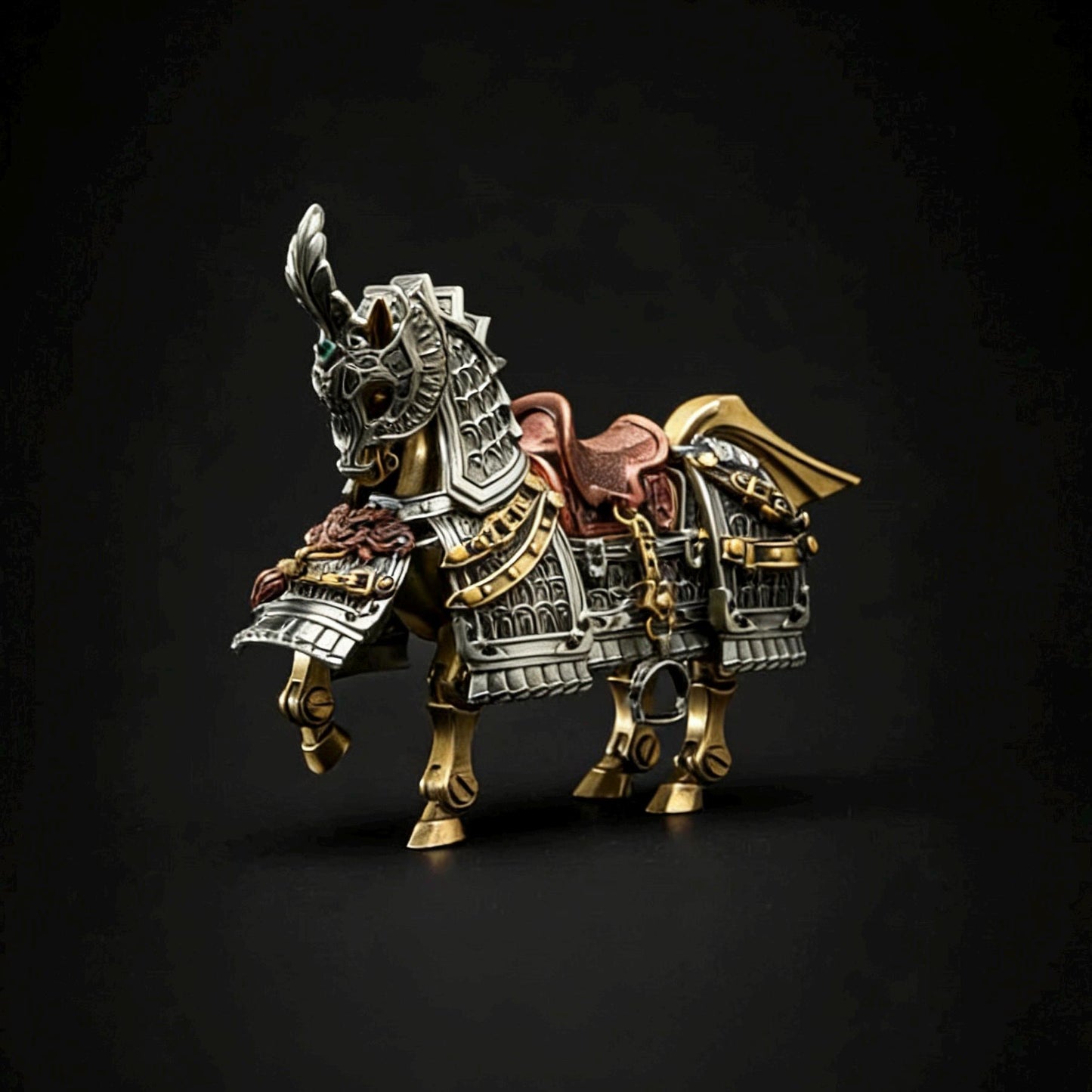 War Horse Magnetic Metal Figure – Articulated Assembly Model Decor