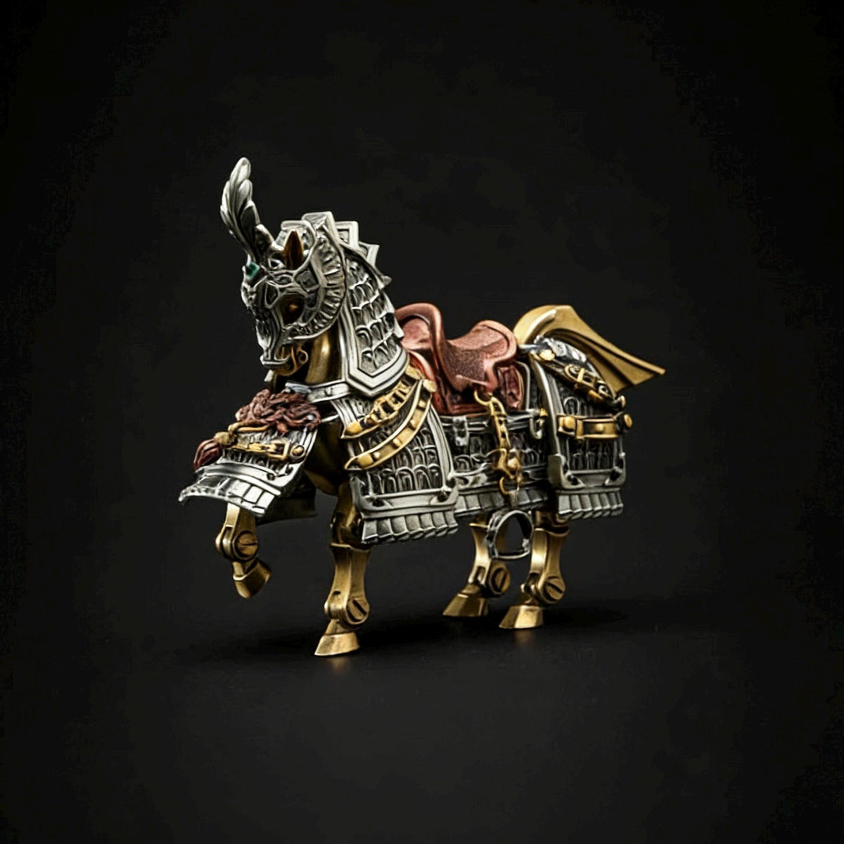 War Horse Magnetic Metal Figure – Articulated Assembly Model Decor