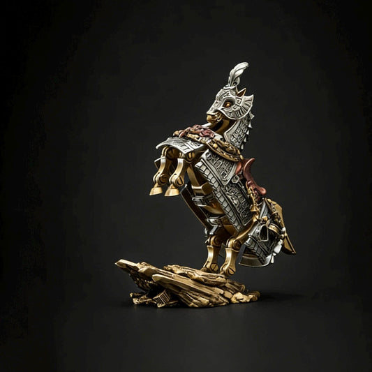 War Horse Magnetic Metal Figure – Articulated Assembly Model Decor