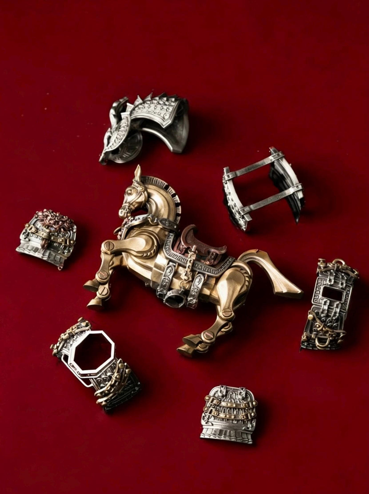 War Horse Magnetic Metal Figure – Articulated Assembly Model Decor