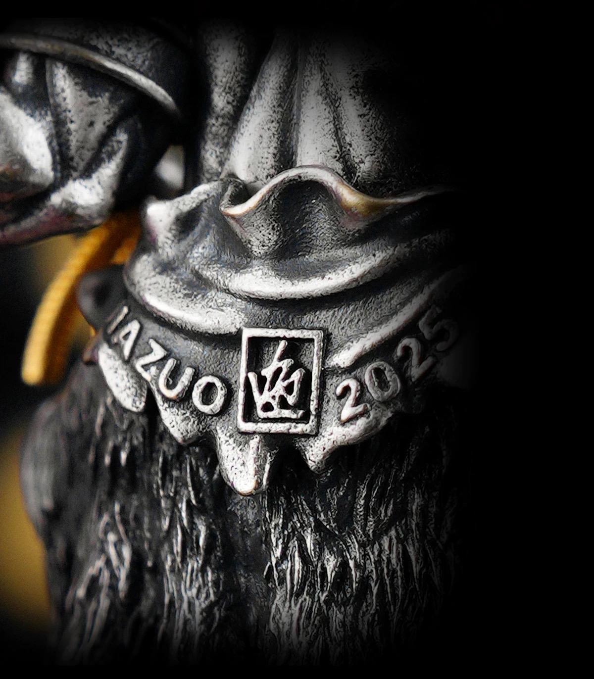 Six-Armed Mahakala Pendant, Original Design Gold Plated Buddhist Amulet, Tibetan Wrathful Deity Statue, Spiritual Gift, Dharma Jewelry Art