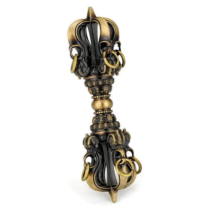 Handcrafted Brass closed Vajra Dorje: Tibetan Buddhist Ritual Tool