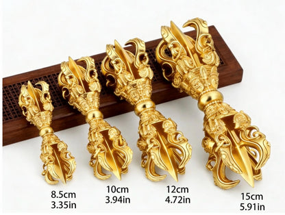 Handcrafted Brass Vajra Dorje: Tibetan Buddhist Ritual Tool