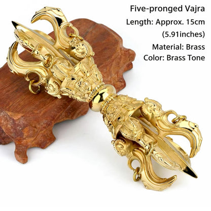 Handcrafted Brass Vajra Dorje: Tibetan Buddhist Ritual Tool