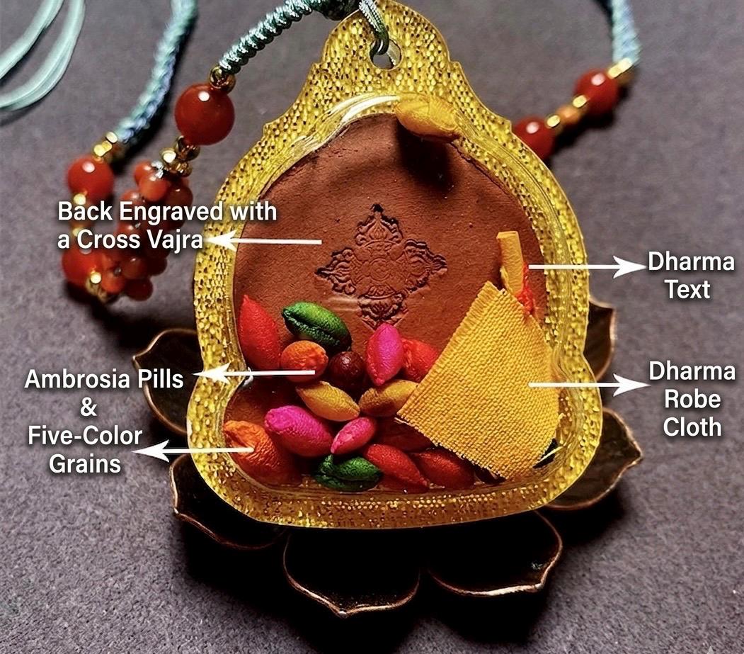 Handmade Green Tara Tsa Tsa Pendant, Tibetan Gau Box Necklace, Buddhist Amulet, Himalayan Sacred Art, Spiritual Jewelry, Meditation Gift