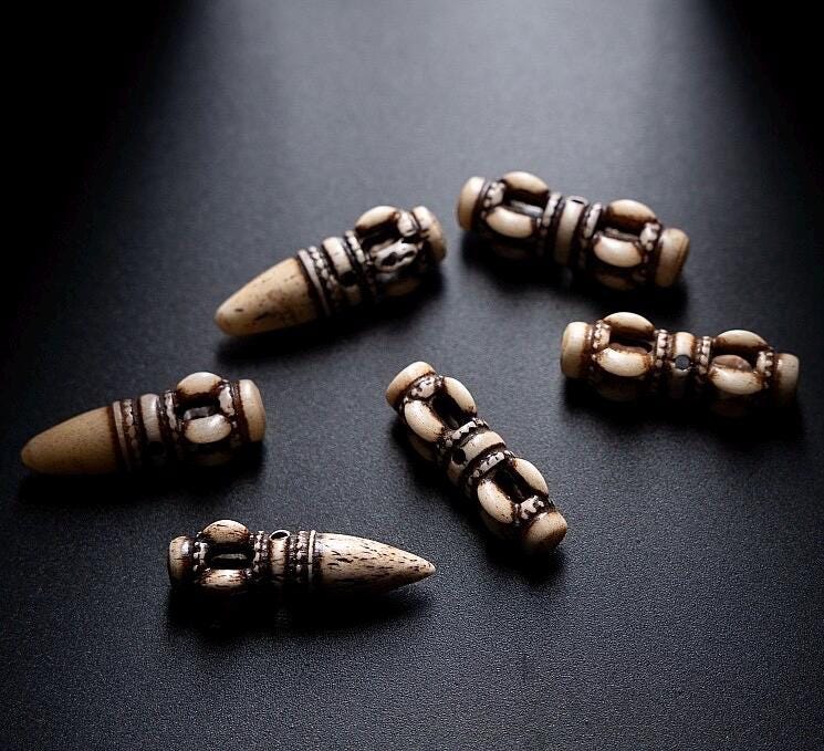 Tibetan Yak Bone Mala 108 Prayer Beads Antique Buddhist Rosary Vintage Yak Bone Bracelet Meditation Mala Healing Spirit Beads Boho