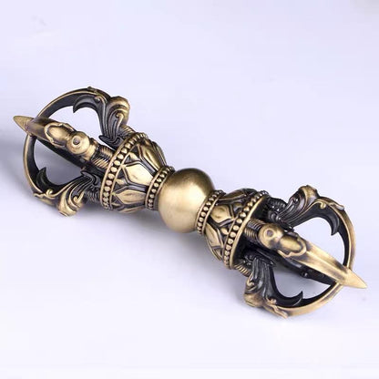 Handcrafted Tibetan Vajra Bell & Dorje Set | Brass Buddhist Ritual Bell | Meditation Altar Tool | Vajrayana Practice Instrument
