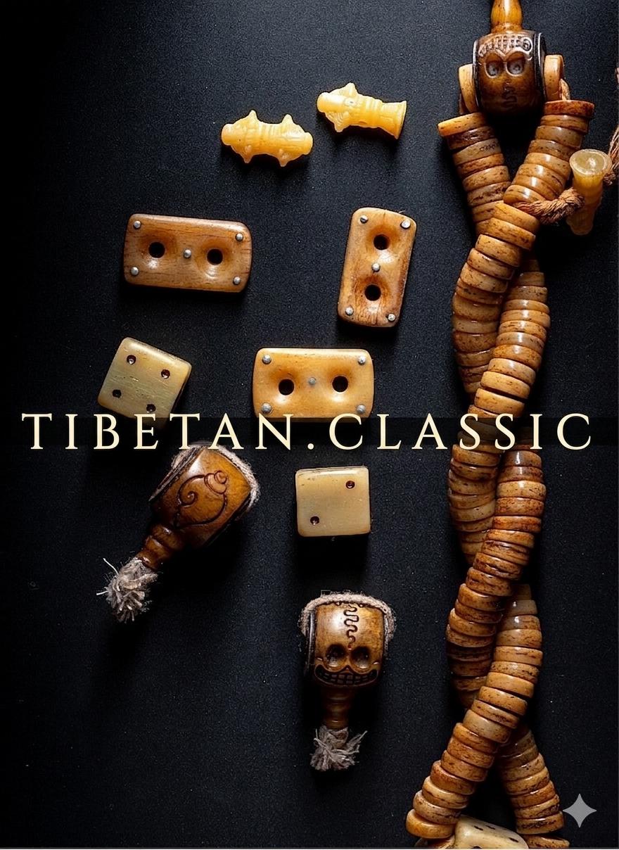 Tibetan Yak Bone Mala 108 Prayer Beads Antique Buddhist Rosary Vintage Yak Bone Bracelet Meditation Mala Healing Spirit Beads Boho