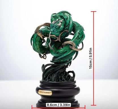 Rattan Snake Art Sculpture, Annual Limited Edition Figurine, High-End Fine Casting Serpent Statue, Luxury Home Decor Collector Art Piece