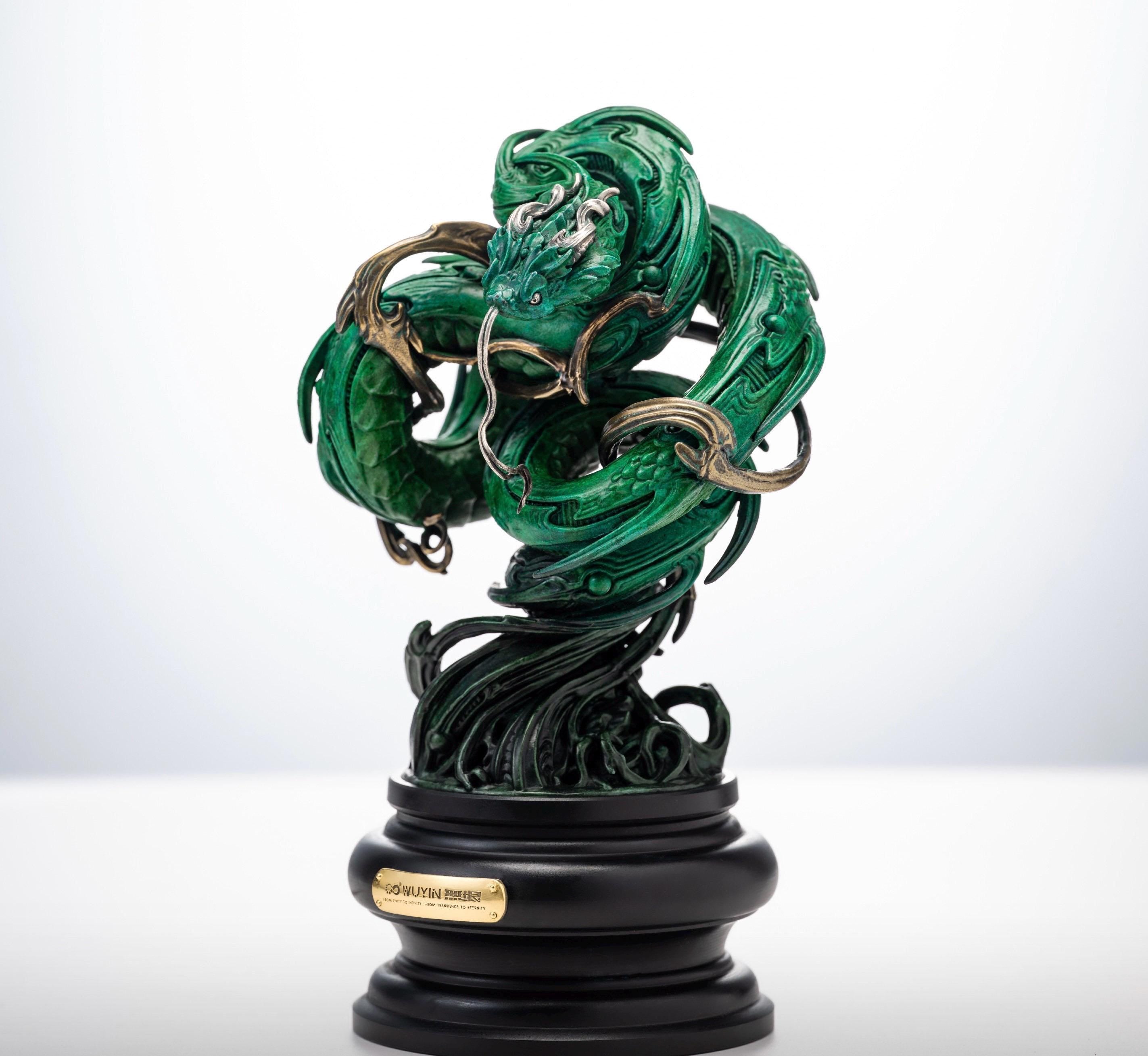 Rattan Snake Art Sculpture, Annual Limited Edition Figurine, High-End Fine Casting Serpent Statue, Luxury Home Decor Collector Art Piece