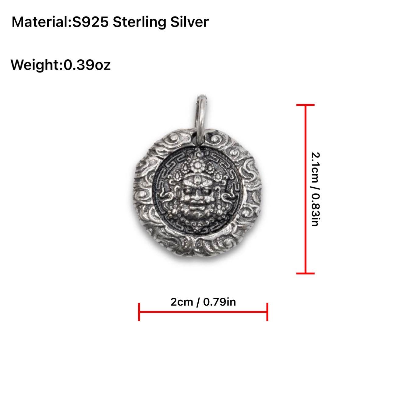 Dzambhala Pendant Necklace Gothic Titanium Steel Jewelry Vintage Wealth God Amulet Buddhist Mascot Unique Punk Choker Gift Unisex Goth
