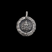 Dzambhala Pendant Necklace Gothic Titanium Steel Jewelry Vintage Wealth God Amulet Buddhist Mascot Unique Punk Choker Gift Unisex Goth