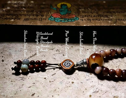 EverestArtStudios Reclaimed Tibetan Natural Camel Bone 108 Mala Beads Handmade Prayer Bracelet Meditation Necklace