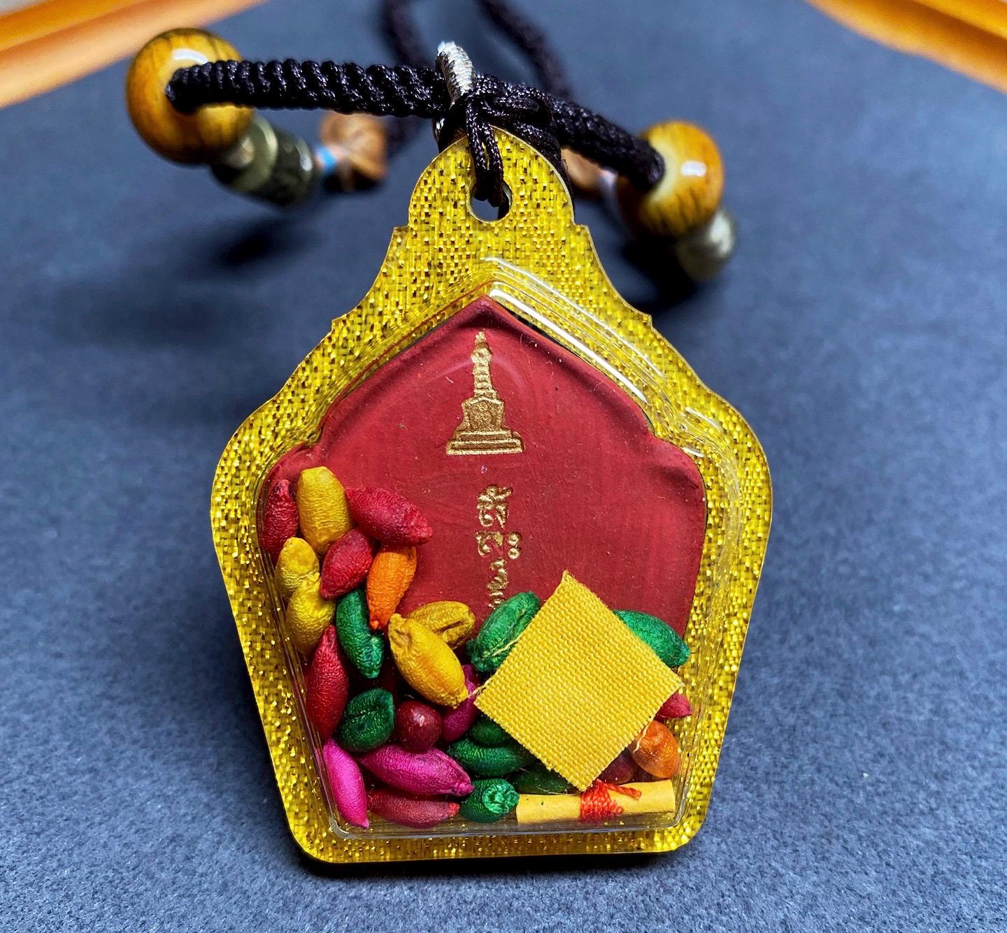 Handpainted Jowo Rinpoche Tsa Tsa, Tibetan Buddha Sacred Medicine Clay Amulet, Mineral Pigment Gau Box Pendant, Miniature Thangka Gift