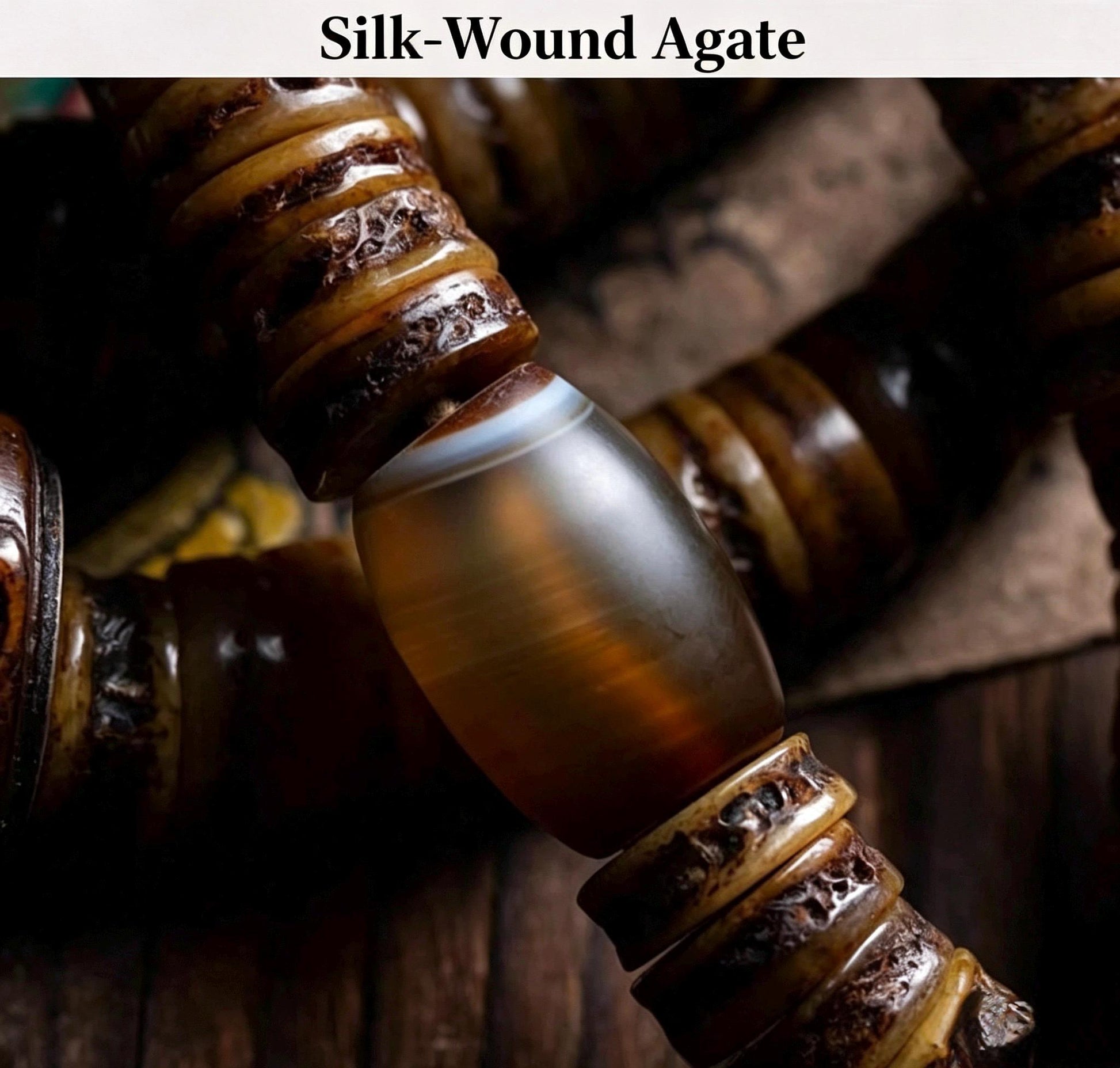 EverestArtStudios Vintage Tibetan Yak Bone Mala | 108 Bead Prayer Necklace | 0.47” (12mm) Handmade Buddhist Meditation
