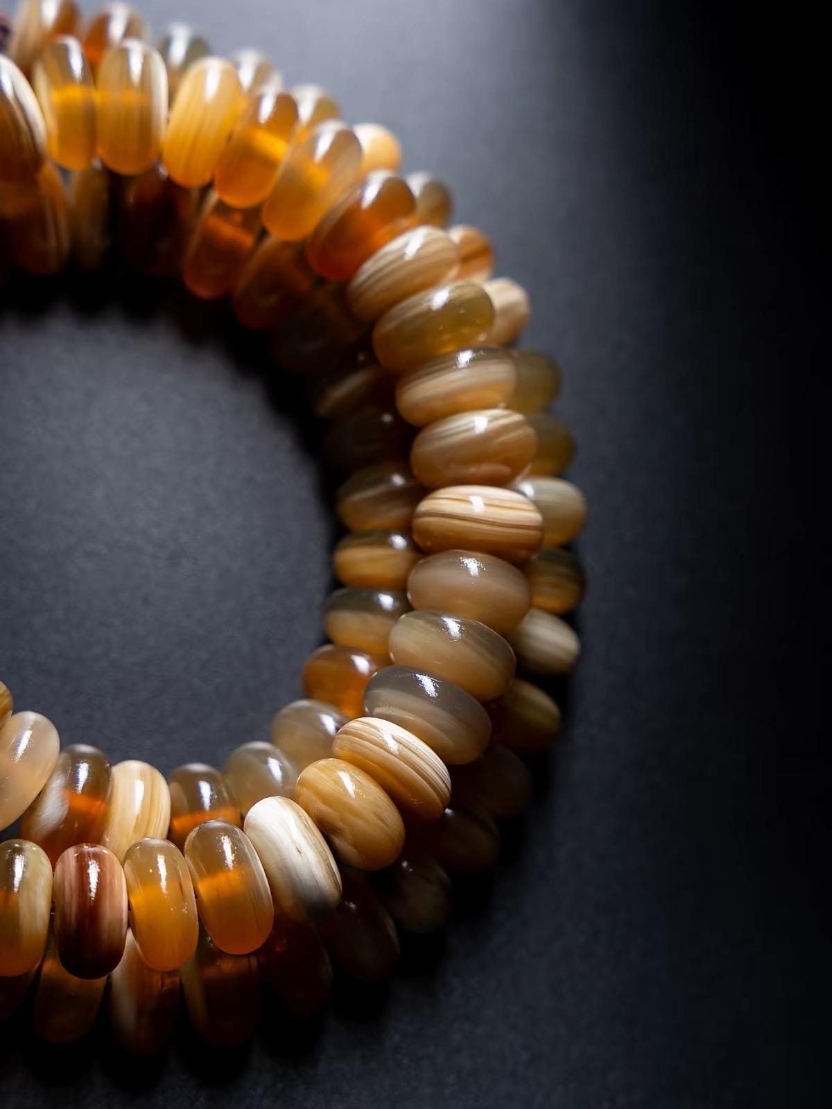 EverestArtStudios Tibetan-Style Twisted Goat Horn Mala Bracelet | 108 Beads | Original Design | Handmade Buddhist Prayer Beads