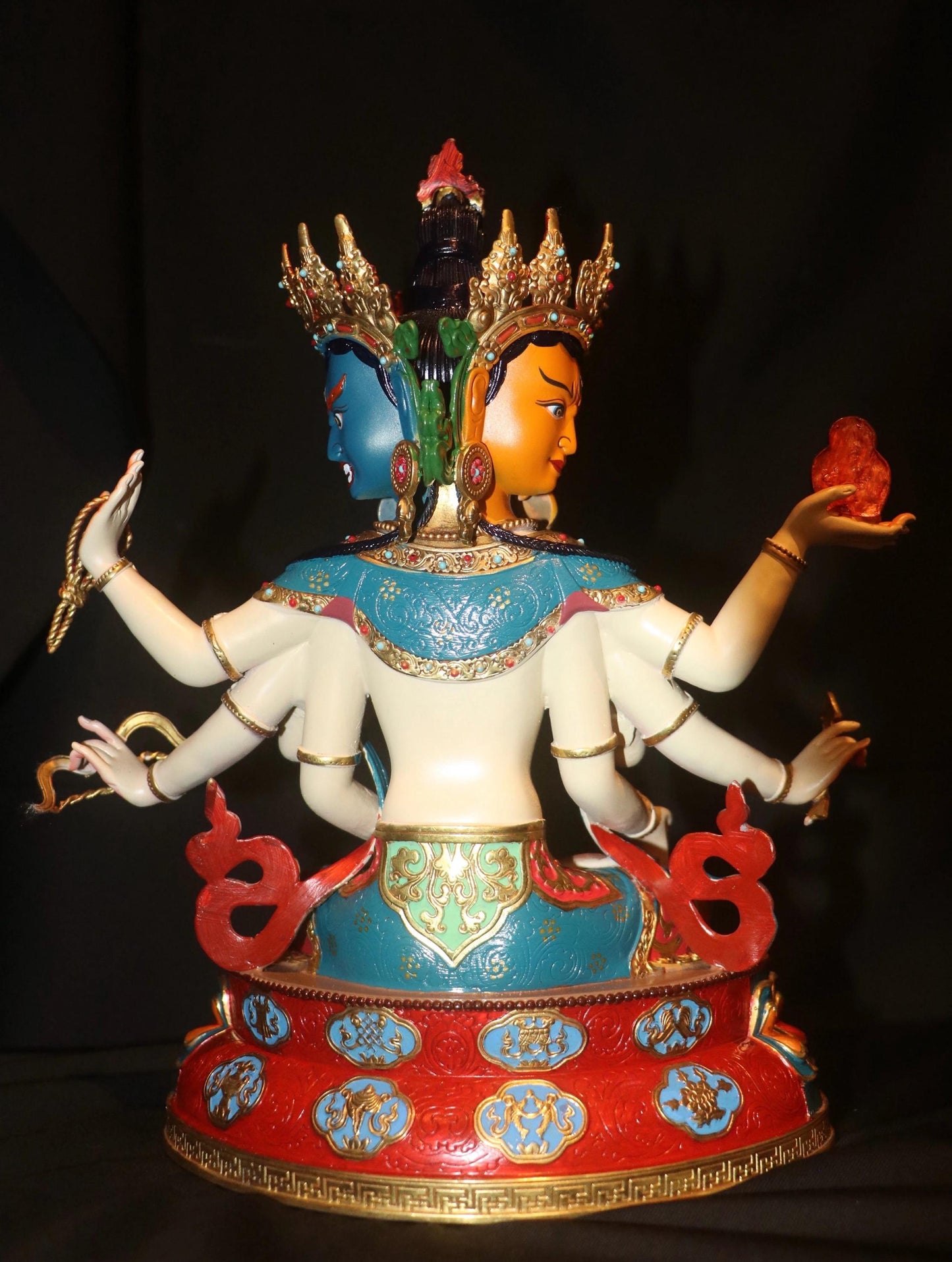 Handcrafted Ushnishavijaya (Namgyalma) Statue – Tibetan Buddhist Long Life Goddess | Copper Buddhist Altar Statue | Meditation Shrine Deco