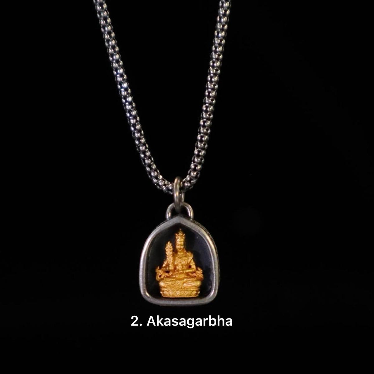 Handmade 925 Silver 24k Gold Gau Box Pendant, Vintage 8 Guardian Buddhas Amulet, Sacred Tibetan Protection Locket Jewelry Gift