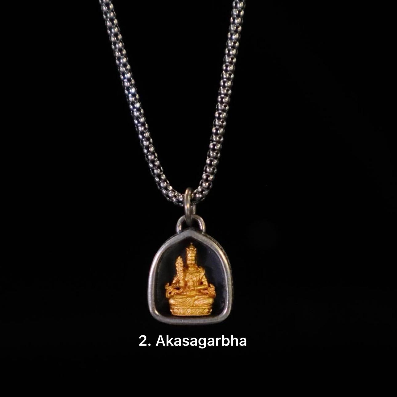 Handmade 925 Silver 24k Gold Gau Box Pendant, Vintage 8 Guardian Buddhas Amulet, Sacred Tibetan Protection Locket Jewelry Gift