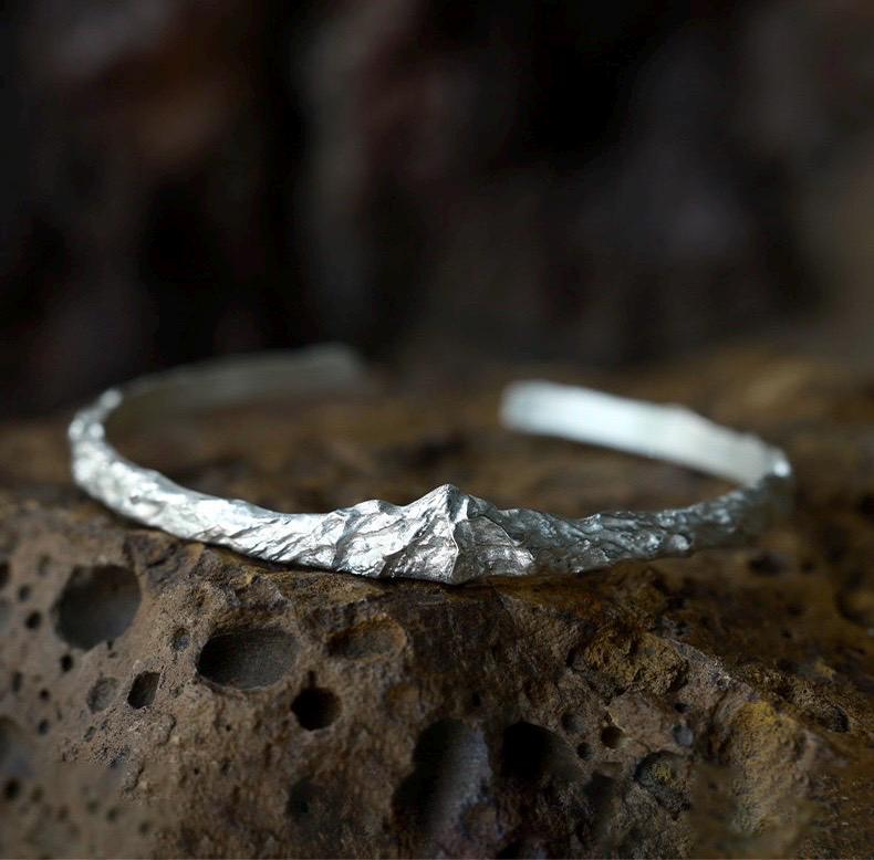 Original 999 Fine Silver Cuff Bracelet, Handmade Slim Open Bangle for Women Men, Minimalist Fine Silver Jewelry, Unisex Gift for Her Him