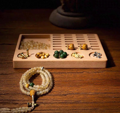 EverestArtStudios Vintage Star & Moon Bodhi Seed Mala Bracelet – 108 Beads | Tibetan Style Meditation Bracelet | Natural Bodhi Root