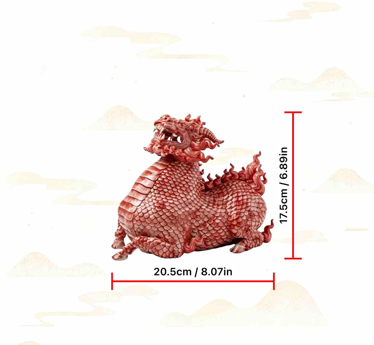 Jingdezhen Ceramic Water Qilin Tea Pet Incense Burner, Creative Mythical Beast Statue, Oriental Home Office Desk Decor Wealth Gift