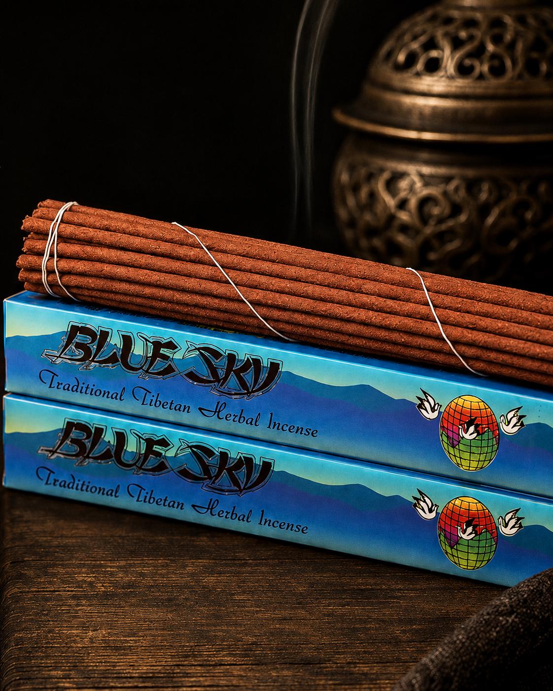 EverestArtStudios Blue Sky Tibetan Herbal Incense | Handmade in Nepal | Traditional Himalayan Incense for Meditation, Prayer & Home