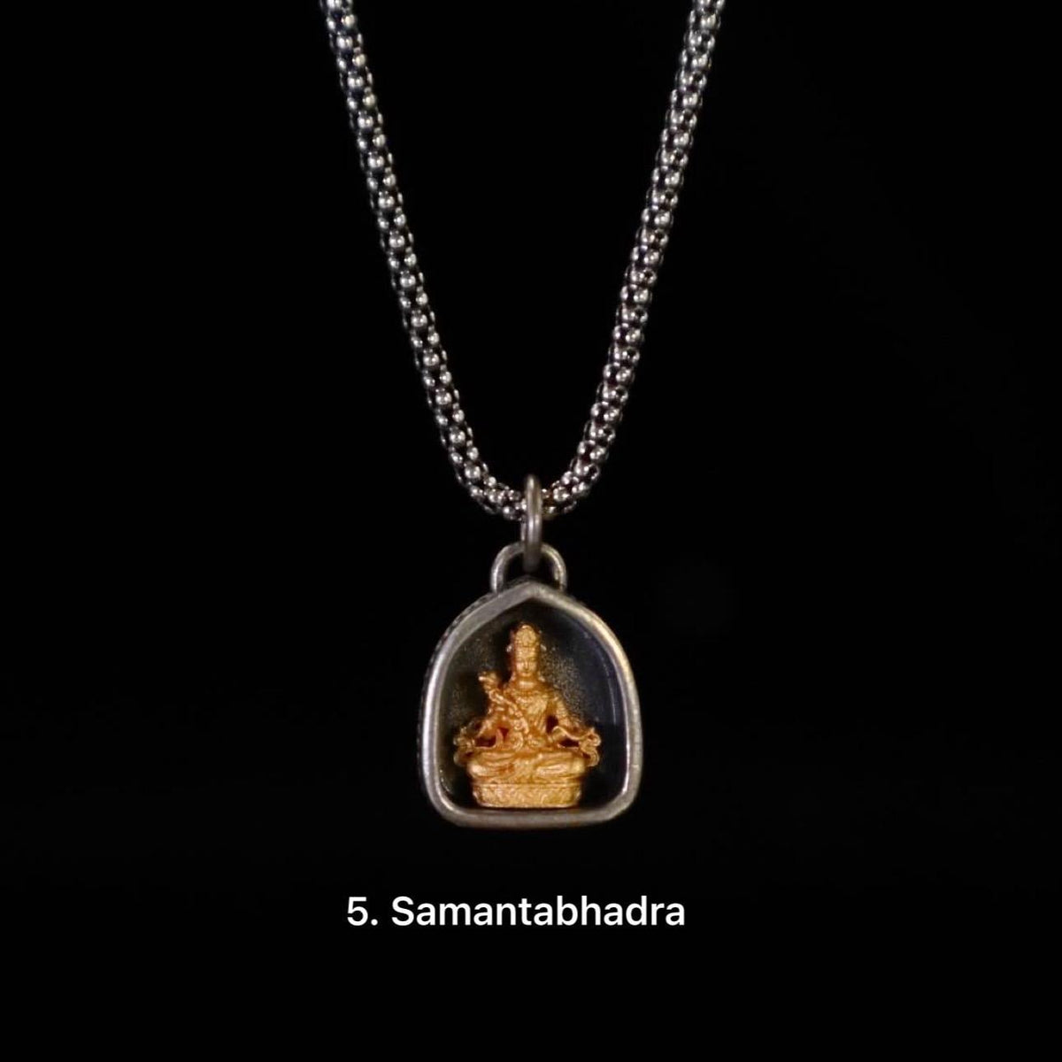 Handmade 925 Silver 24k Gold Gau Box Pendant, Vintage 8 Guardian Buddhas Amulet, Sacred Tibetan Protection Locket Jewelry Gift