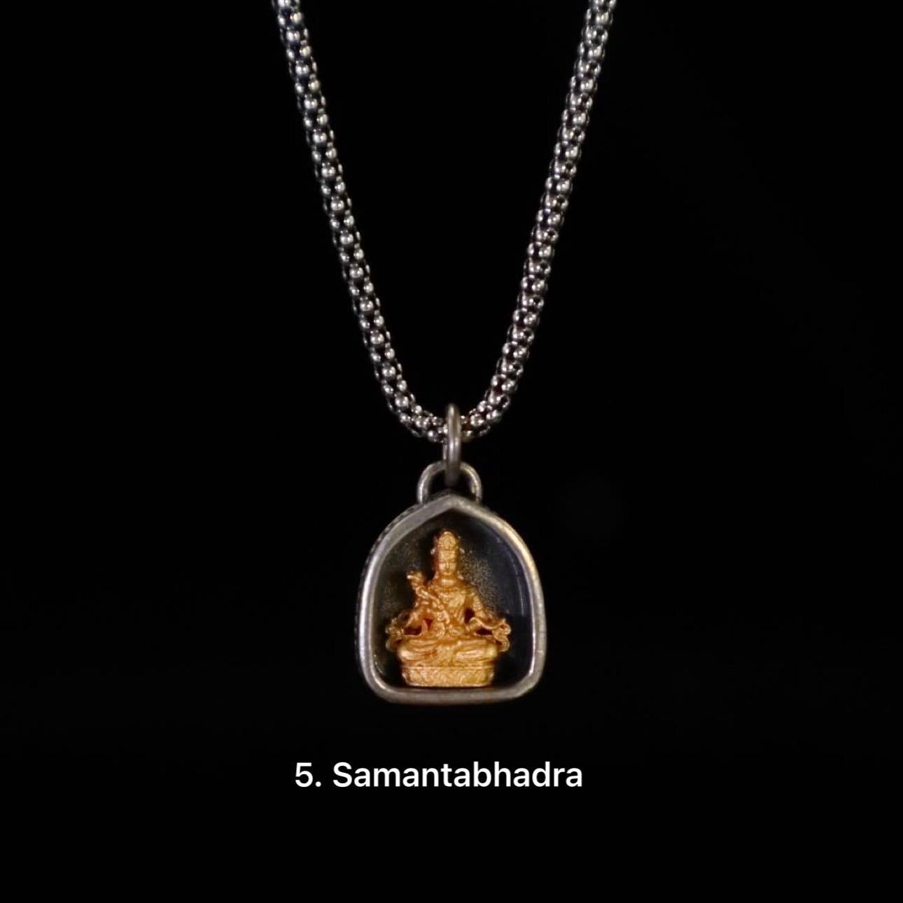Handmade 925 Silver 24k Gold Gau Box Pendant, Vintage 8 Guardian Buddhas Amulet, Sacred Tibetan Protection Locket Jewelry Gift